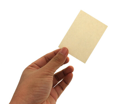 Hands Holding A White Card, Hands Holding Blank Paper Png, Blank Card With  Hand, Transparent Background, AI Generative 29285211 PNG