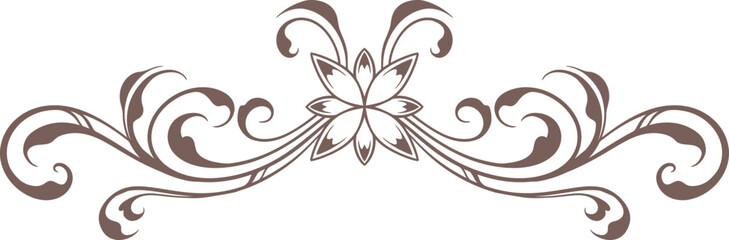 classic vintage carved ornament element design
