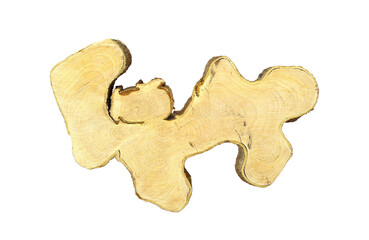 Crosscut of a tree log with striped texture on transparent background png file