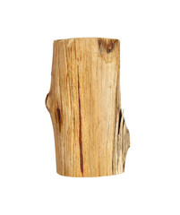 a piece of wood that has been cut dry on transparent background png file