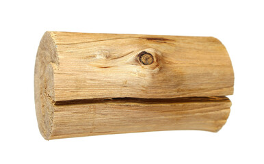 a piece of wood that has been cut dry on transparent background png file