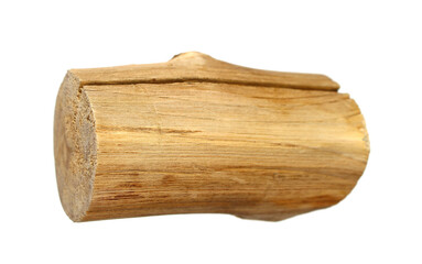 a piece of wood that has been cut dry on transparent background png file
