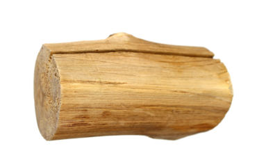 a piece of wood that has been cut dry on transparent background png file