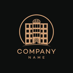 Fototapeta premium company building logo