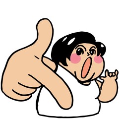 Obraz premium cartoon woman with a lot of confidence