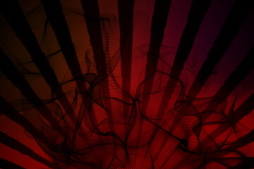 Digitally generated red linear background