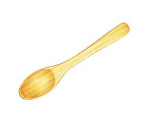 wooden spoon isolated on transparent background png file