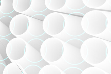 Futuristic white circles