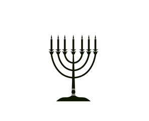 Hanukkah cartoons set. Cute clipart collection of cartoon Hanukkah symbols with smiling faces.Happy Hanukkah banner, template for your design. Hanukkah is a Jewish holiday. Greeting Card with Menorah,