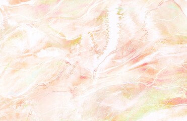 Luxury Epoxy painting resin art modern abstract background in beige ,white and golden spots. Pastel marbled watercolor drawing effect with liquid fluid texture for background, banner alcohol ink paint