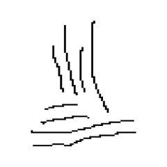 Pixeled shape scribble