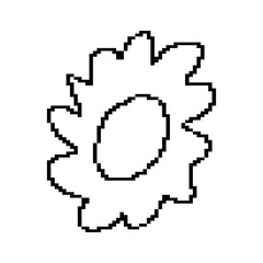Pixeled shape scribble