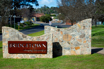 Bridgetown Welcome Sign - Western Australia - obrazy, fototapety, plakaty