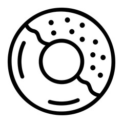 donut line icon