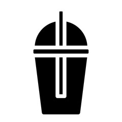 ice coffee glyph icon