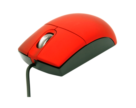 mouse computer on transparent background png file