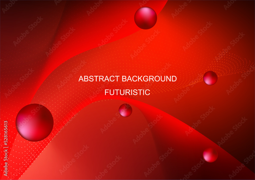 Poster abstract background graphics design liquid style red color tone vector illustration