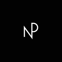 NP NP Logo Design, Creative Minimal Letter NP NP  Monogram © Mamoon