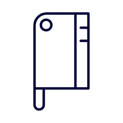 meat knife icon linear