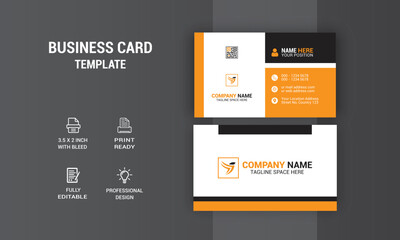 Fototapeta na wymiar Corporate Business Card Design. Agency Card Design. Photos & Vector Standard Template
