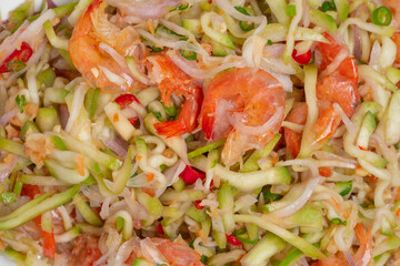 Mango Salad with Dried Shrimp and chilli.