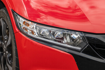 古い自動車のヘッドライト　Headlight of the old car