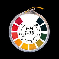 pH test paper strip roll