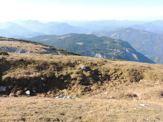 W drodze na Schneeberg.