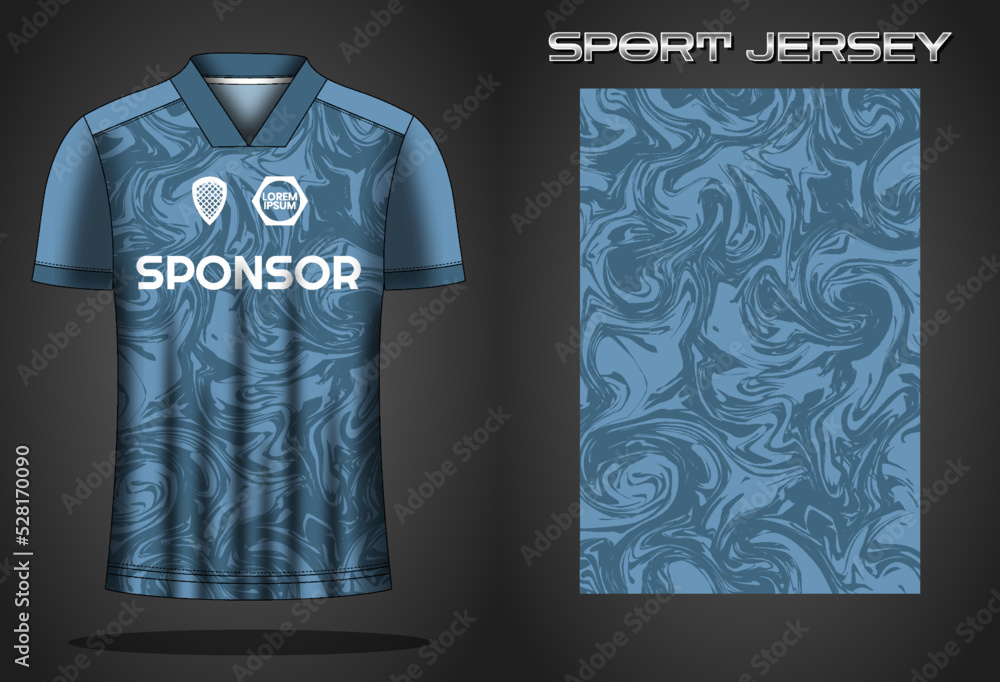 Wall mural Soccer jersey sport shirt design template