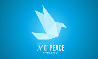 Obraz premium Vector illustration design concept of International day of peace observed on every september 21.