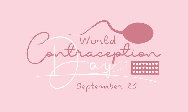 Vector illustration design concept of World contraception day observed on every september 26.