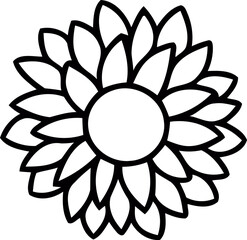 botanical wildflower line art