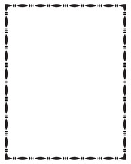 Naklejka premium Vector Page border retro design for project