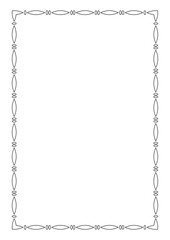 Vector Page border retro design for project