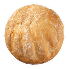 png Isolated freshly baked loaf of creamy bread