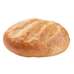 Isolated freshly baked loaf of creamy bread