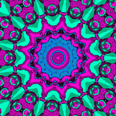 Abstract geometric tiled vector seamless boho ethnic pattern ornamental