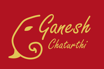 happy Ganesh Chaturthi greetings. Happy Ganesh Chaturthi Indian festival banner design template.
