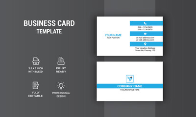 Creative Business Card Design. Card Design. Photos & Vector Standard Template