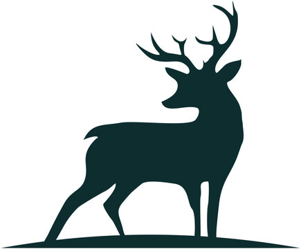 silhouette of deer
