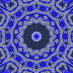 Colorful abstract gravel ornate mandala pattern wallpaper