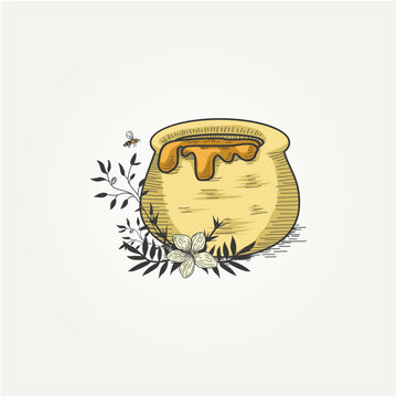 Honey pot illustration