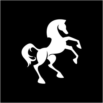 silhouette of a horse