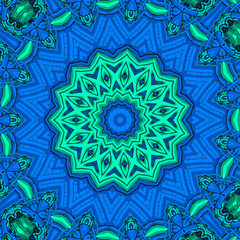 Abstract kaleidoscope background Beautiful kaleidoscope seamless pattern