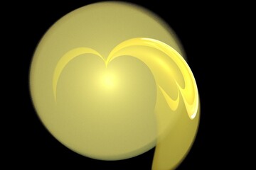 golden easter egg illustration abstract 