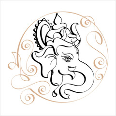 Ganesha Pen Ink Style M_2204008