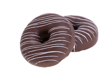 chocolate donut isolated