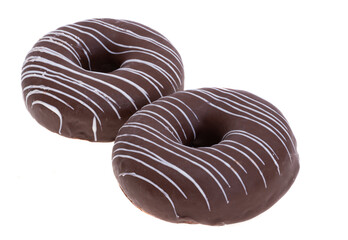 chocolate donut isolated