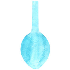 Glass bottle, glass vase sign watercolor illustration for decoration on historical and pottery.