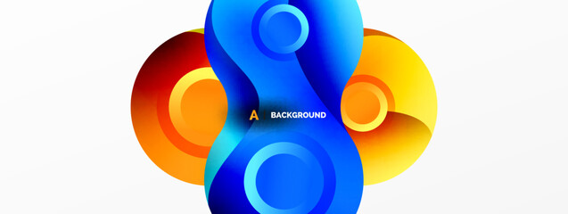 Circle geometric background. Abstract modern backdrop. Vector Illustration For Wallpaper, Banner, Background, Card, Book Illustration, landing page